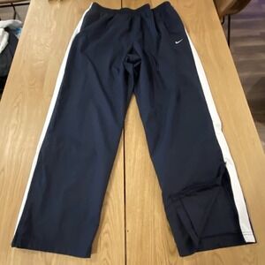 Nike windbreaker Jogging pants Black/White Y2K size XXL Zip Ankle